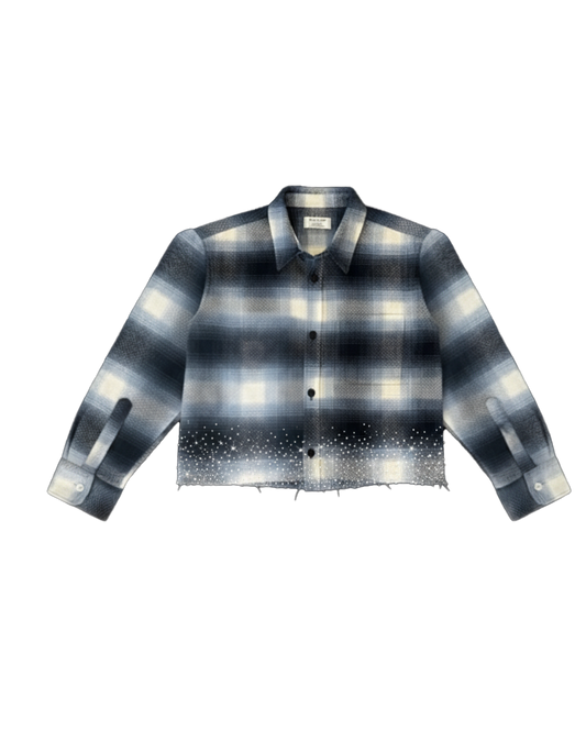 Crocodile Tears Flannel Blue Overshirt