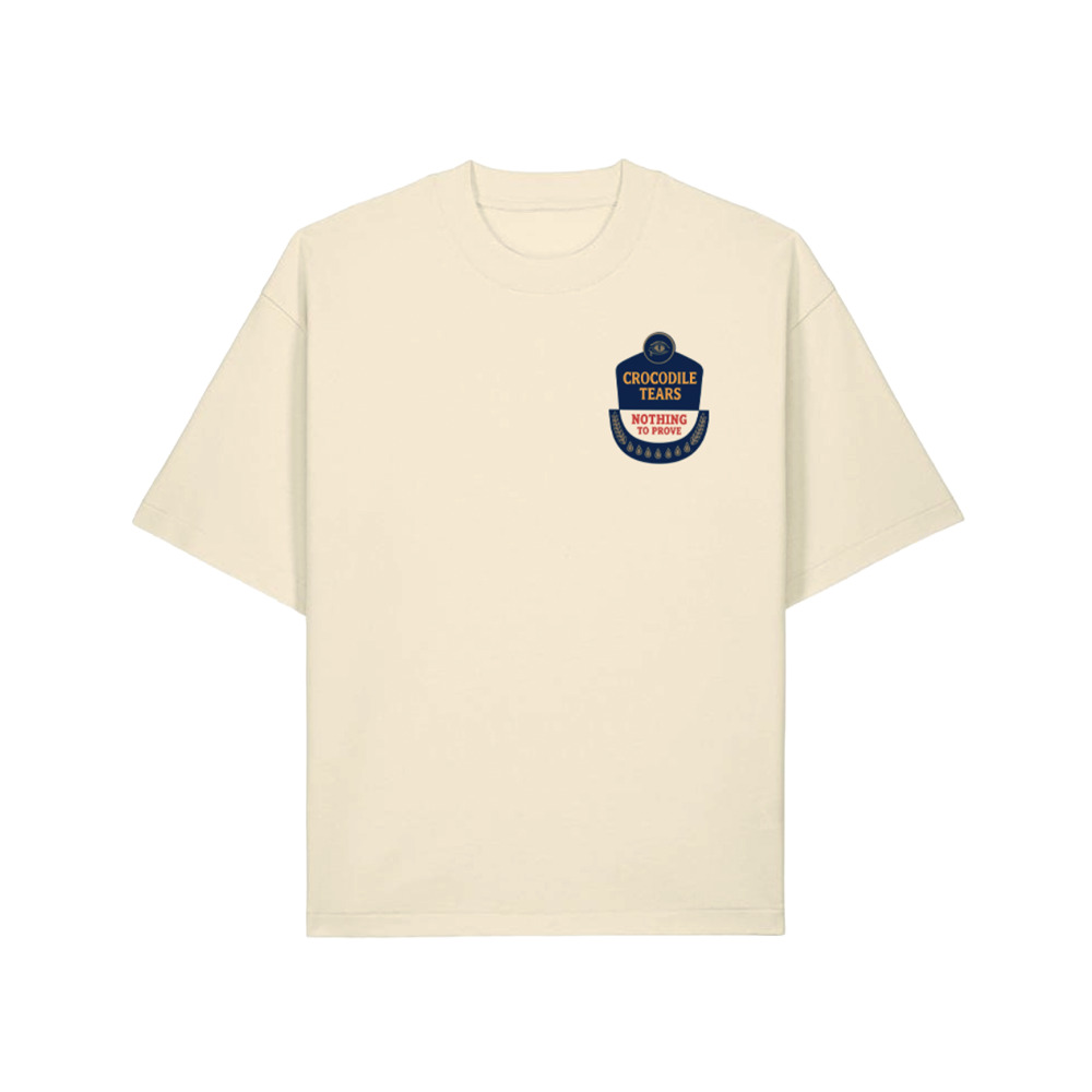 CROCODILE TEARS - NOTHING TO FEAR TEE - CREAM