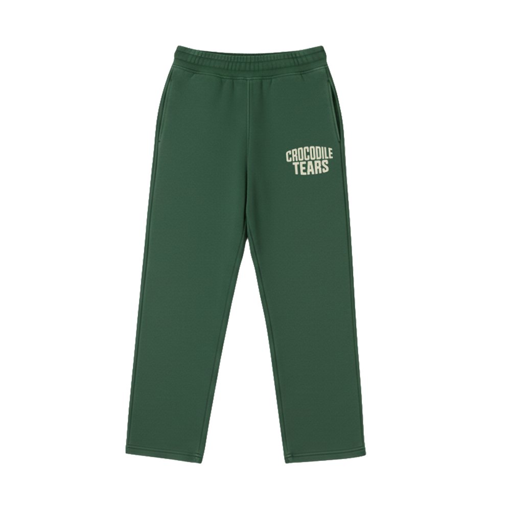 CROCODILE TEARS - STONEWASH GREEN JOGGERS
