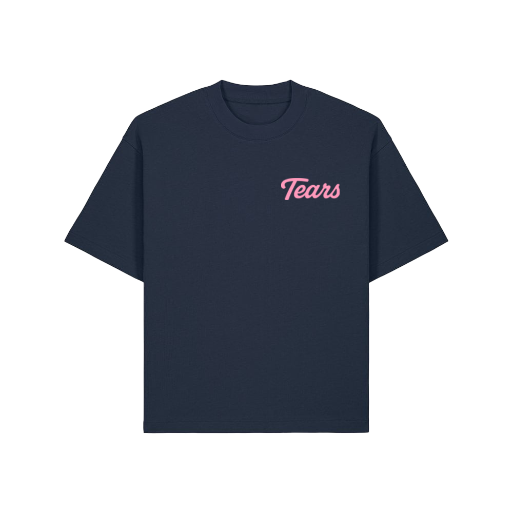 CROCODILE TEARS - TEARS TEE- NAVY BLUE
