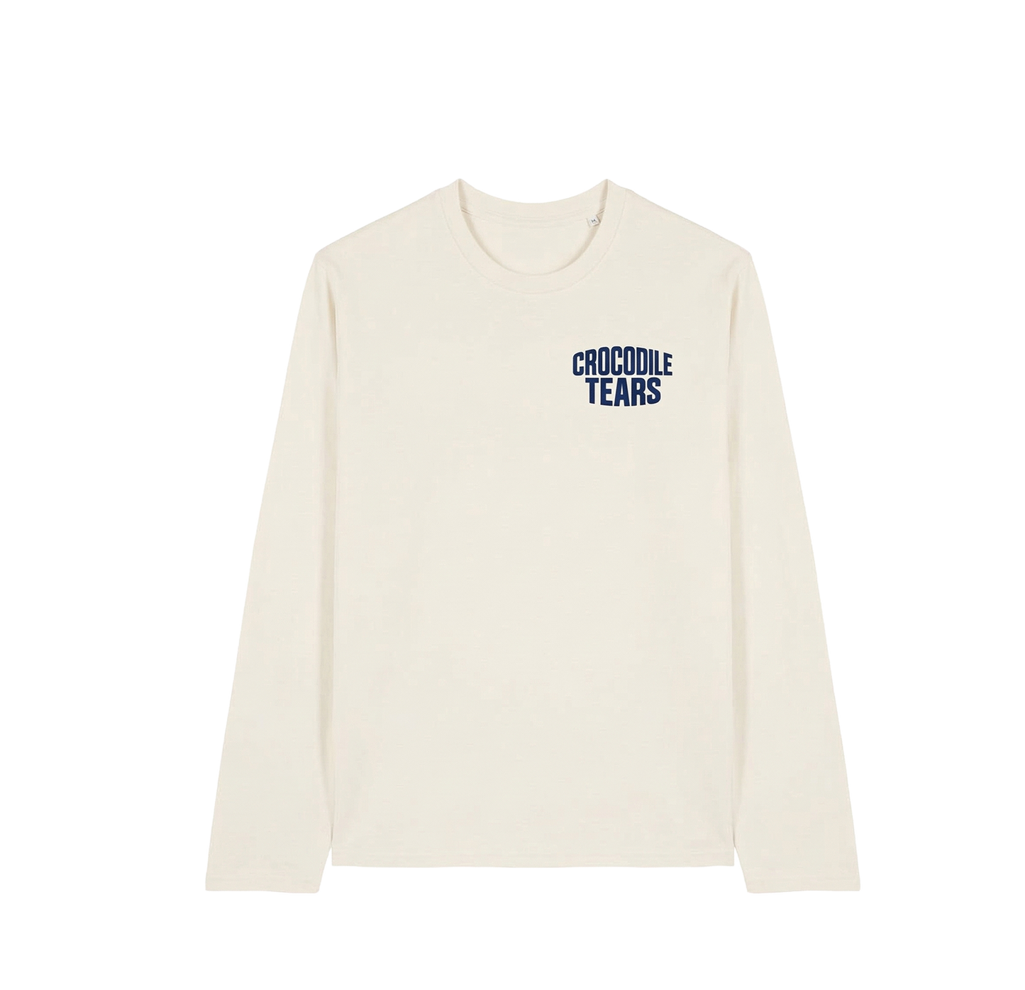 CROCODILE TEARS - CORNER LOGO LONG SLEEVE - OFF-WHITE/BLUE