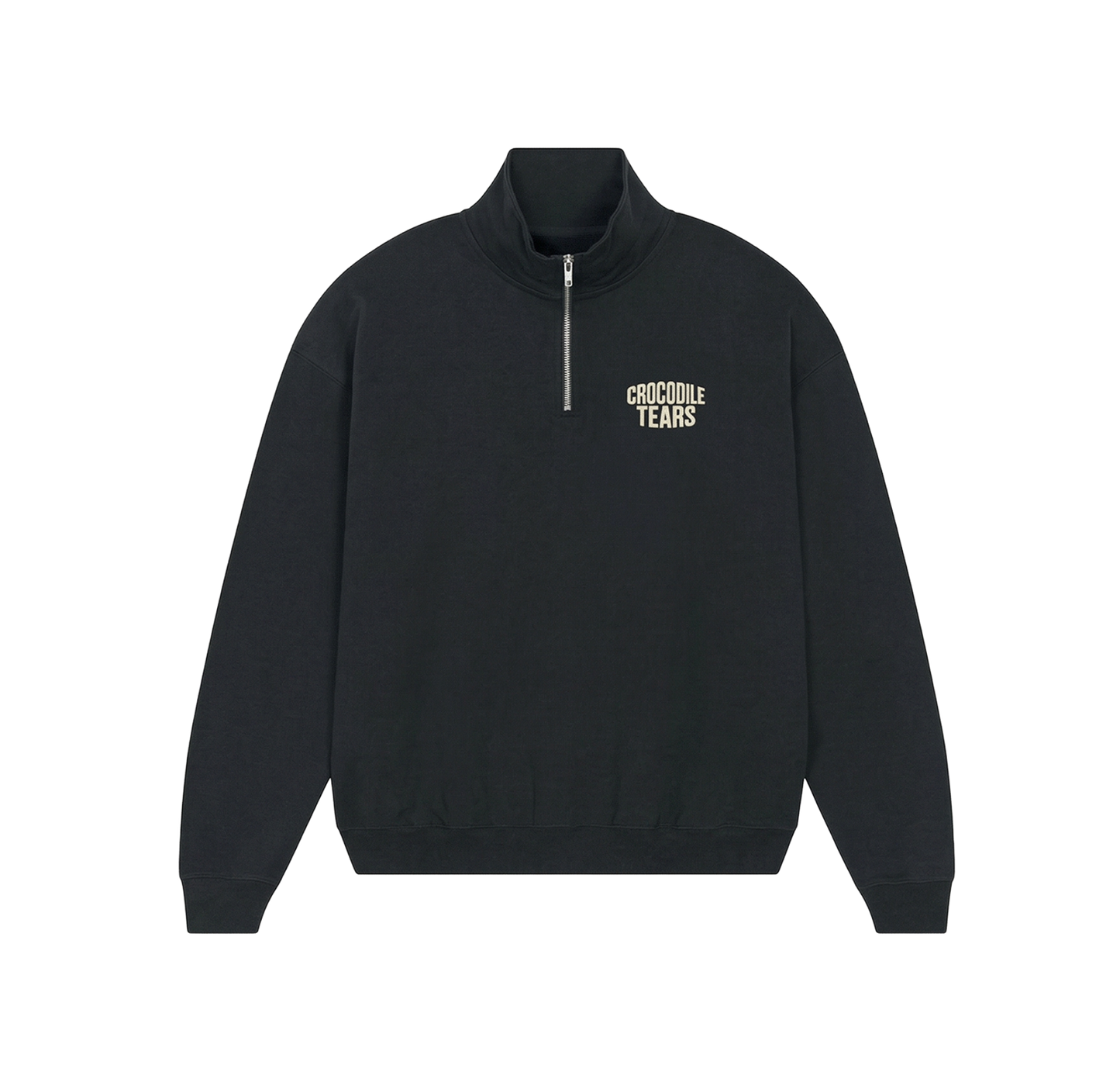 CROCODILE TEARS - QUATER ZIP - BLACK