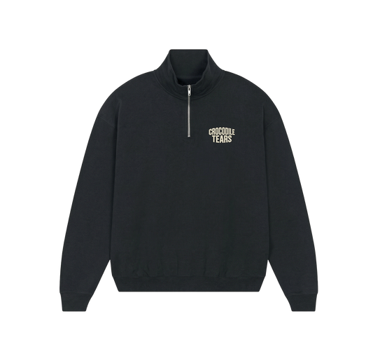 CROCODILE TEARS - QUATER ZIP - BLACK