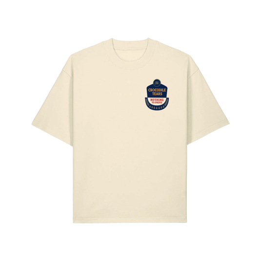 CROCODILE TEARS - NOTHING TO FEAR TEE - CREAM